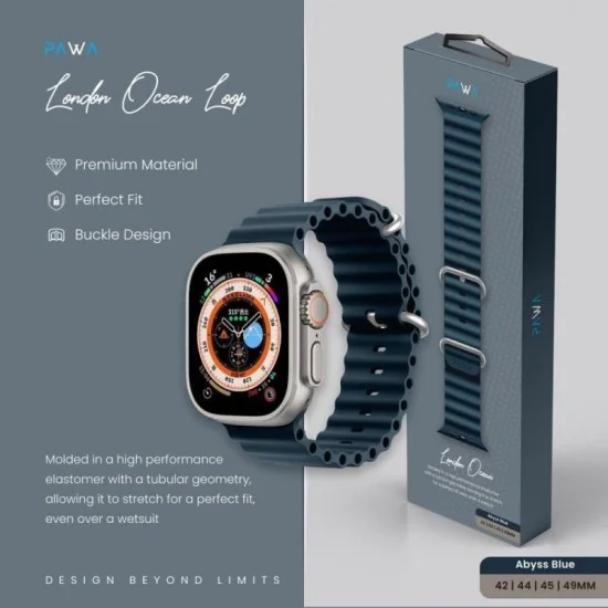 Pawa London Ocean Watch Strap Ultra/Series 8 49/45/44/42Mm
